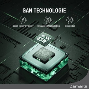 4smarts Захранване за ел. мрежа с 4xUSB-C PD изхода и 2xUSB изходa - 4Smarts 7in1 GaN PD Wireless Charging Station 100W (черен) (540571)
