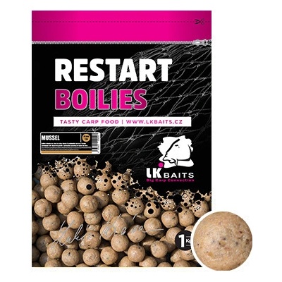 LK Baits Restart boilies Mussel 1kg 20mm