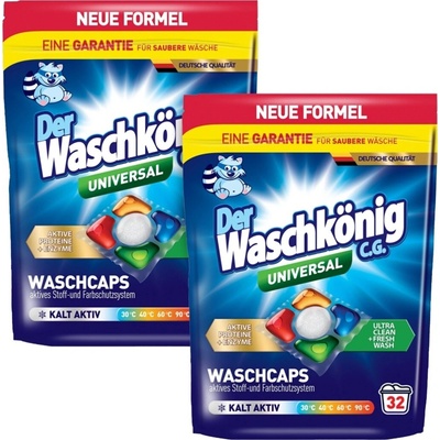 Waschkonig Kapsle na praní Univerzální 5 komorové 2 x 32 PD