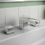 Ideal Standard Смесител за умивалник Ideal Standard Ceraplan с двойна ръкохватка и вентил (BD243AA)