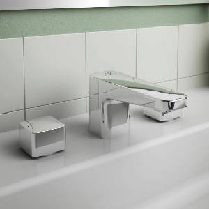 Ideal Standard Смесител за умивалник Ideal Standard Ceraplan с двойна ръкохватка и вентил (BD243AA)