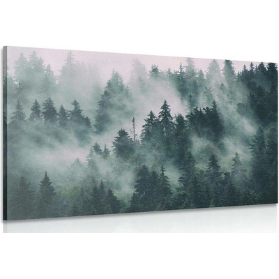 Obraz hory v mlze - 120x80