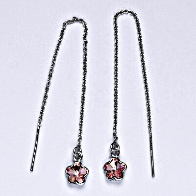 Čištín řetízkové protahovací se Swarovski krystalem light rose NŘ 1297
