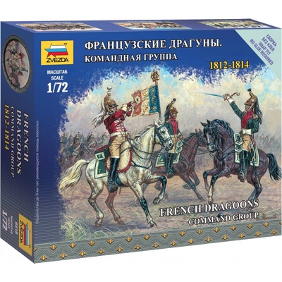 Zvezda figurky francouzské velení dragounů Napoleonské války Wargames 6818 1:72