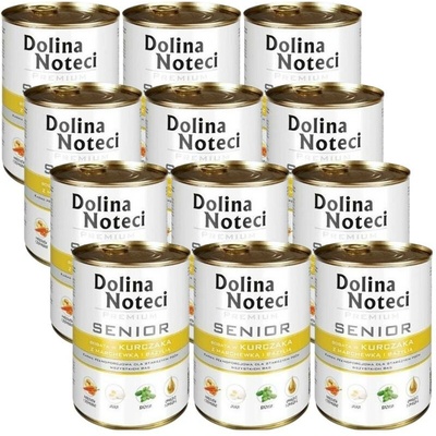 Dolina Noteci Premium Senior Bohatá na kuřecí mrkev a bazalku 12 x 400 g
