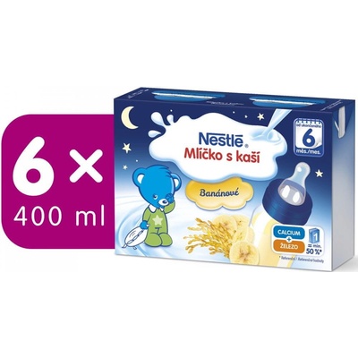 Nestlé mlíčko s kaší banánové 6 x 2 x 200 ml