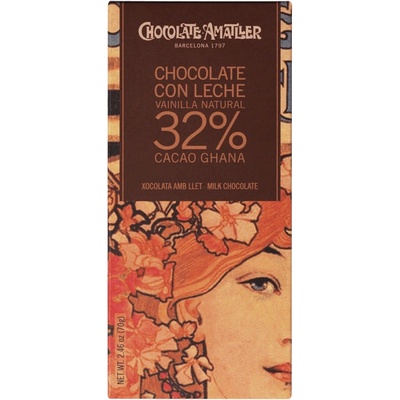 Chocolate Amatller 32% Ghana, 70 g