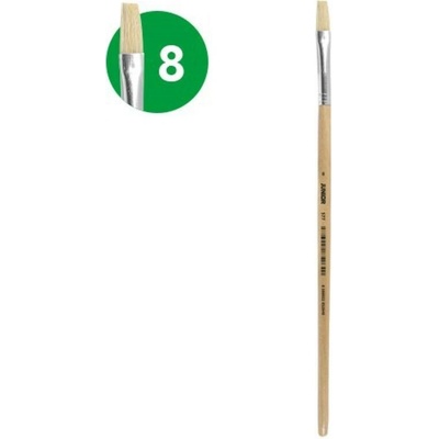 JUNIOR Natural štetec plochý č.8