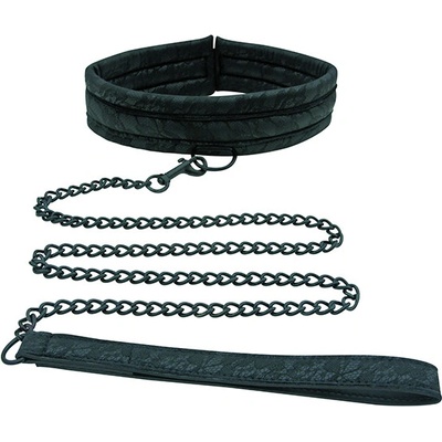 Sportsheets - Midnight Lace Collar and Leash