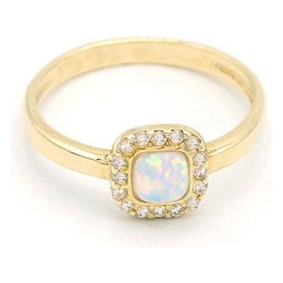B&B Goldinvestic Zlatý opál se zirkony N5589