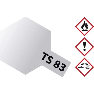 Tamiya akrylová farba kovová strieborná TS-83 nádoba so sprejom 100 ml