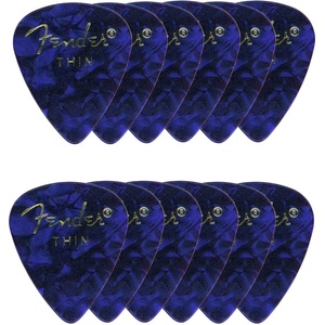 Fender Shape Premium 12 Blue Перце за китара (1980351702)