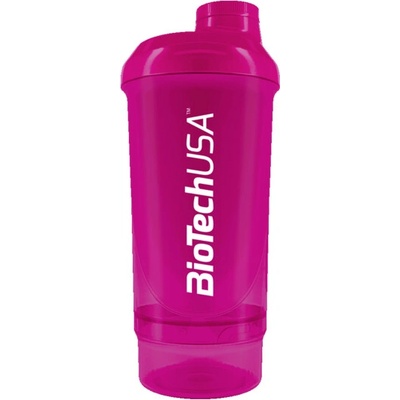 Šejkr BiotechUSA Wave + compact 500ml - růžový