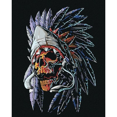 zuty Vůdčí lebka 80 x 100 cm bez rámu a bez vypnutí plátna 8596530017622
