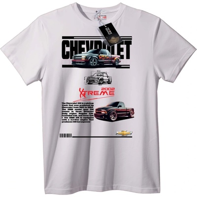 NOONEBRAND Тениска Chevrolet 2002 Xtreme Truck - XL, White