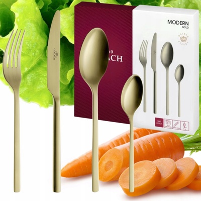 Gerlach Sada príborov 24 ks zlatá mat