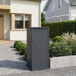 vidaXL Пощенска кутия Антрацит 50 x 52 x 100 cm Стомана (8012581)