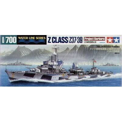 Tamiya 31908 Destroyer Z Class Barbara *2 1:700