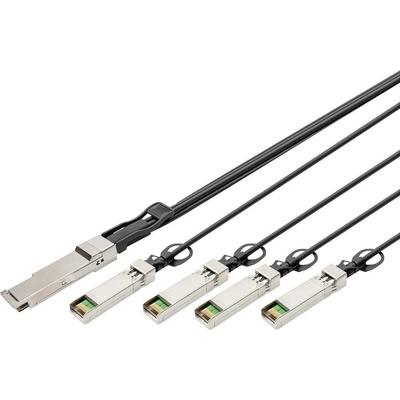 Digitus DN-81322 optické vlákno / SFP + LWL, počítač prepojovací [1x QSFP+ - 4x SFP +], 2m