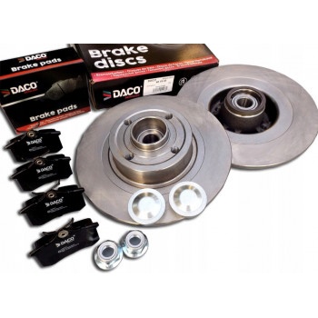 DACO Brzdy kotouče a desky zadní s ložiskem RENAULT MEGANE II SCENIC II