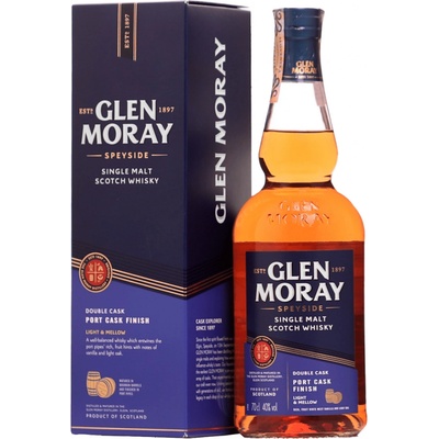 Glen Moray Elgin Classic Port Cask Finish 40% 0,7 l (karton)