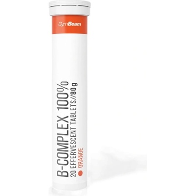 GymBeam B-Complex 100% | Effervescent Tabs [20 разтворими таблетки] Портокал