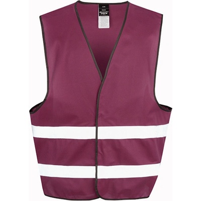 Result Unisex bezpečnostní reflexní vesta R200X Burgundy