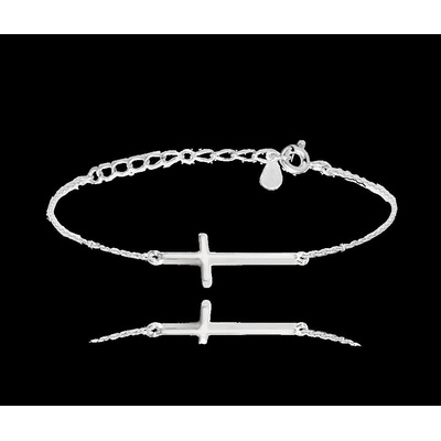 Minet stříbrný kříž ležatý JMAS0062SB16