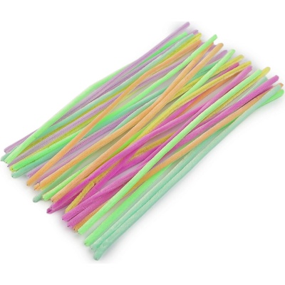 Prima-obchod Chlupaté drátky na tvoření pastelové Ø6 mm délka 30 cm, barva mix pastelový