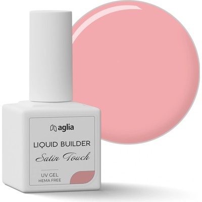 Aglia Liquid Builder Satin Touch stavební Uv gel v lahvičce 15 ml