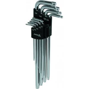 ASTA TOOLS Комплект дълги гаечни ключове торкс T10-T50 9 бр Pro ASTA A-710TX3 05518 (A-710TX3)