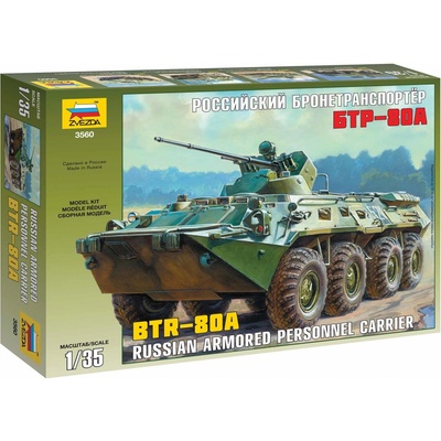 Zvezda ruské obrněné vozidlo BTR 80A 1:35