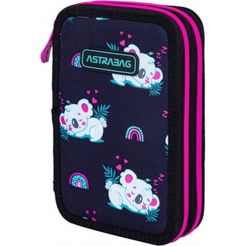 Astra Двоен несесер, Astra, с аксесоари ASTRABAG Спящи Коали, AC21, 20, 5 х 13 х 4, 5 см