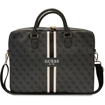 GUESS Guess 4G Printed Stripes калъф за лаптоп, 16", черен
