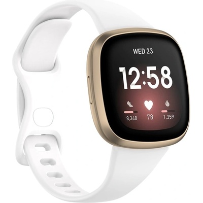 VSECHNONAMOBIL BUTTERFLY řemínek pro Fitbit Versa 4 / 3 / Fitbit Sense bílý 51401
