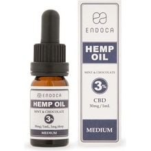 Endoca Čokoládový mätový konopný olej 900 mg CBD 3% 30 ml