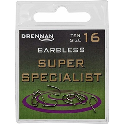 DRENNAN Super Specialist Barbless veľ.18 10 ks
