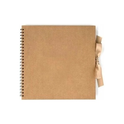 Galeria Papieru Album kroužkové se stuhou, kraft 30,5x30,5cm, 35 listů