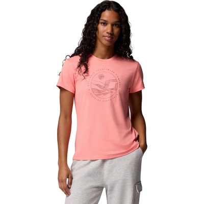 Columbia Dámske tričko Sloan Ridge™ Graphic SS Tee melónové Alpenglow Line
