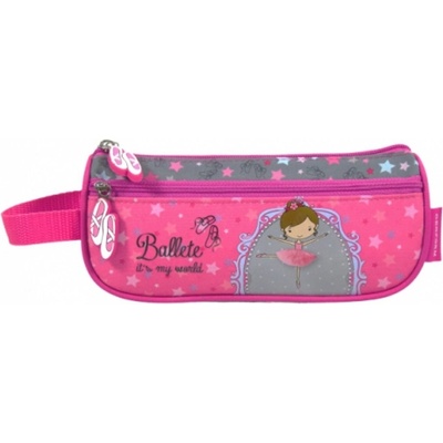 DERFORM Ученически несесер с дръжка Derform - Ballete, с два ципа (PEBL10)