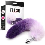 Fetish Addict Butt Plug Fox Tail Size S Purple/White