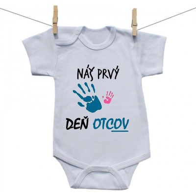 Boodyy Body s krátkym rukávom Náš prvý deň otcov dievča