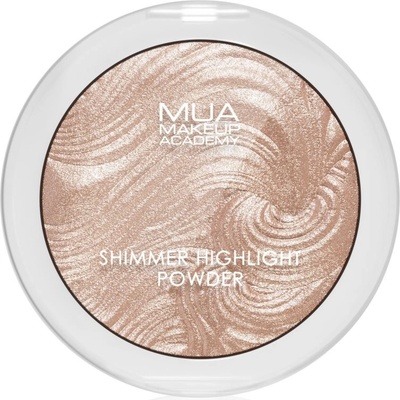 MUA Makeup Academy Shimmer Kompaktní pudrový rozjasňovač Radiant Cashmere 8 g