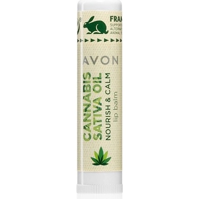 Avon Cannabis Sativa Oil balzam na pery s konopným olejom 4,5 g