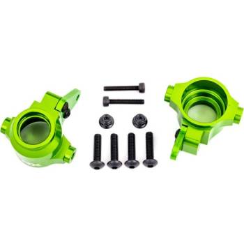 Traxxas предна главина алуминиева зелено анодизирана (лява и дясна)