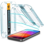 Spigen 2 броя стъклени защитни покрития за дисплея на iPhone 16, iPhone 15 - Spigen Glas. tR EZ Fit Tempered Glass 2 Pack (прозрачен) (AGL06903)