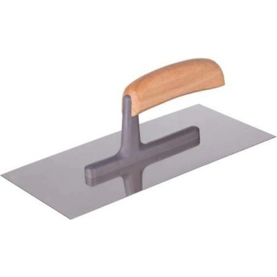 Hladítko nerez hladké, 270 mm, dřevěná rukojeť