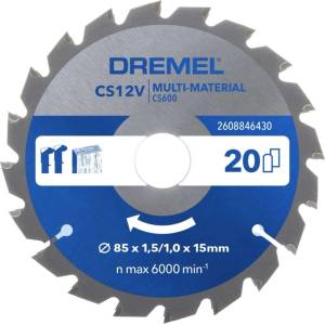 Dremel - Резълно острие CS600, 85x15 мм, 20 зъба 2608846430 (2608846430)