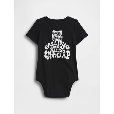GAP Baby body Brannan Bear Pocket Čierna