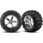 Traxxas велосипед 3.8", диск Hurricane сребърен, гуми Maxx (2)
